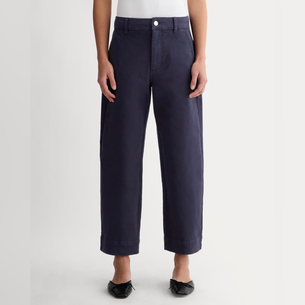 Everlane The Utility Straight-Leg Pants in Gorgeous Navy Color - Picture 3 of 14